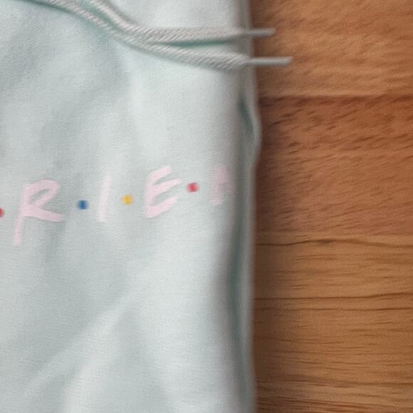 Friends Junior's Mint Green Long Sleeve Hoodie - Juniors Size XXL - NWT - Picture 4 of 6